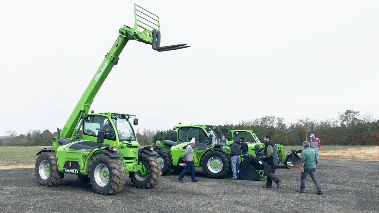 Démonstration de télescopiques agricoles Merlo