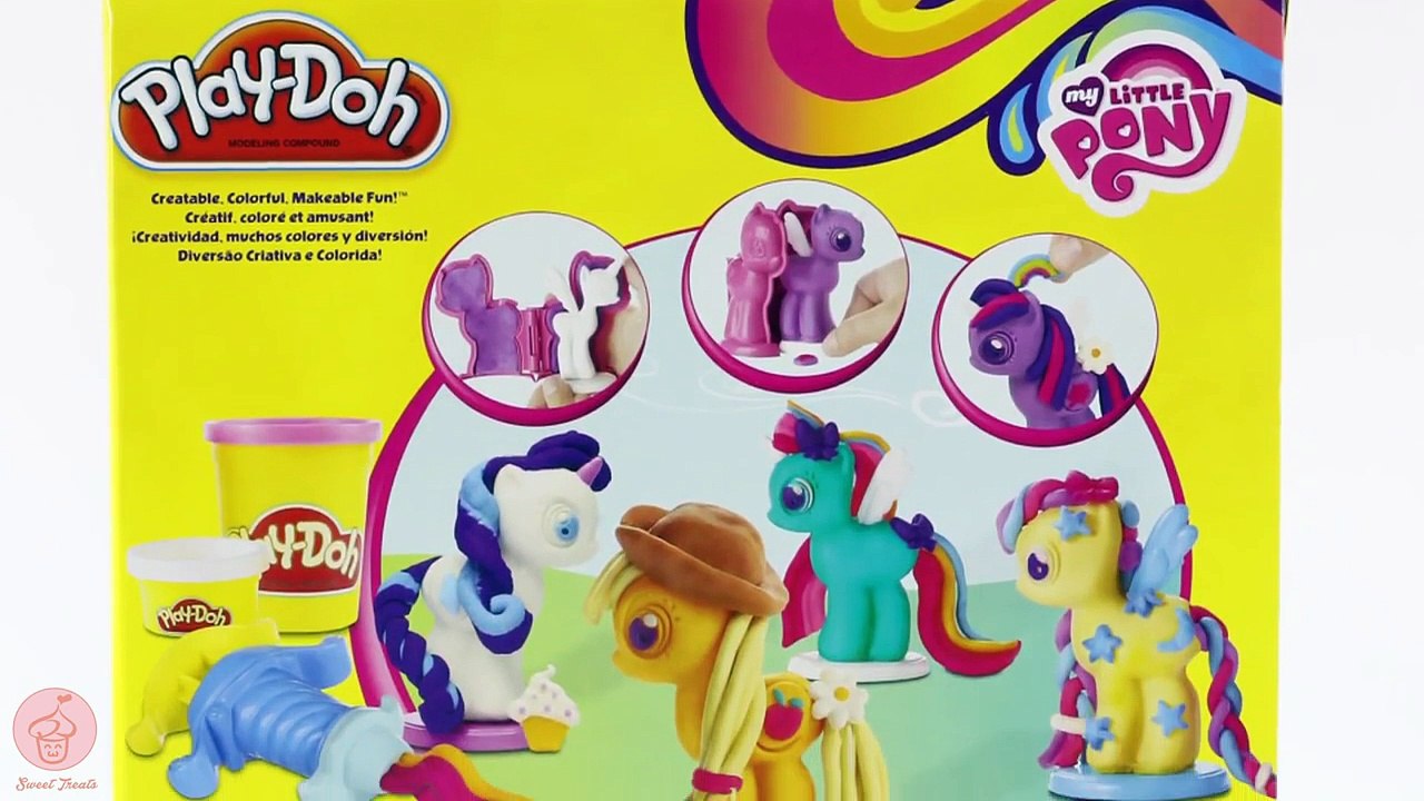 Play Doh MY LITTLE PONY Make N Style Ponies #1 | Rainbow Dash, Pinkie Pie, Twilight Spark