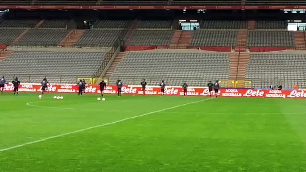 J-1 avant Belgique-Italie: les Diables à l'entrainement