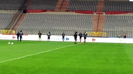 J-1 avant Belgique-Italie: Steven Defour s'entraine avec le groupe