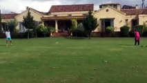 Imran Khan and Reham Khan Playing Cricket Footage