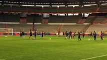 J-1 avant Belgique-Italie: les Diables à l'entrainement (2)