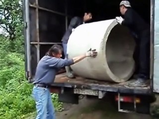 Как разгружать колодезные кольца