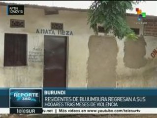 Burundi: saquean zonas residenciales tras meses de violencia