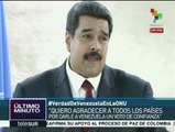 Nicolás Maduro ratifica ante ONU la libre determinación de Venezuela