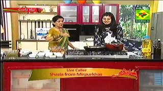 Handi Recipe Beef Pasanday by Chef Zubaida Tariq on Masala Tv 12th November 2015