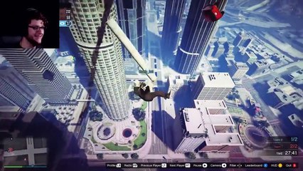 GTA 5 PC Online Funny Moments - HIGH RISK DEATHRUN!! (Custom Games)