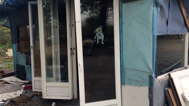 Le bidonville vidé de ses occupants à Mérignac, 12 novembre 2015