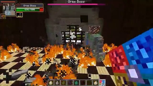ORE BOSS VS MUTANT OBSIDIAN GOLEM - Minecraft Mob Battles - Fake Ores Mods