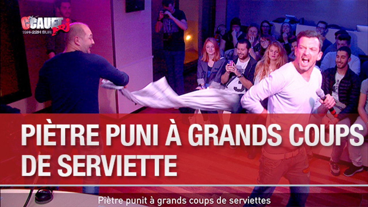 Piètre puni à grands coups de serviette - C'Cauet sur NRJ