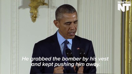 Obama Awards Medal Of Honor To Man Who Tackled Suicide Bomber