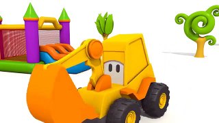 Cartoon Excavator Max - Playground Games! - KITCHEN Puzzle!