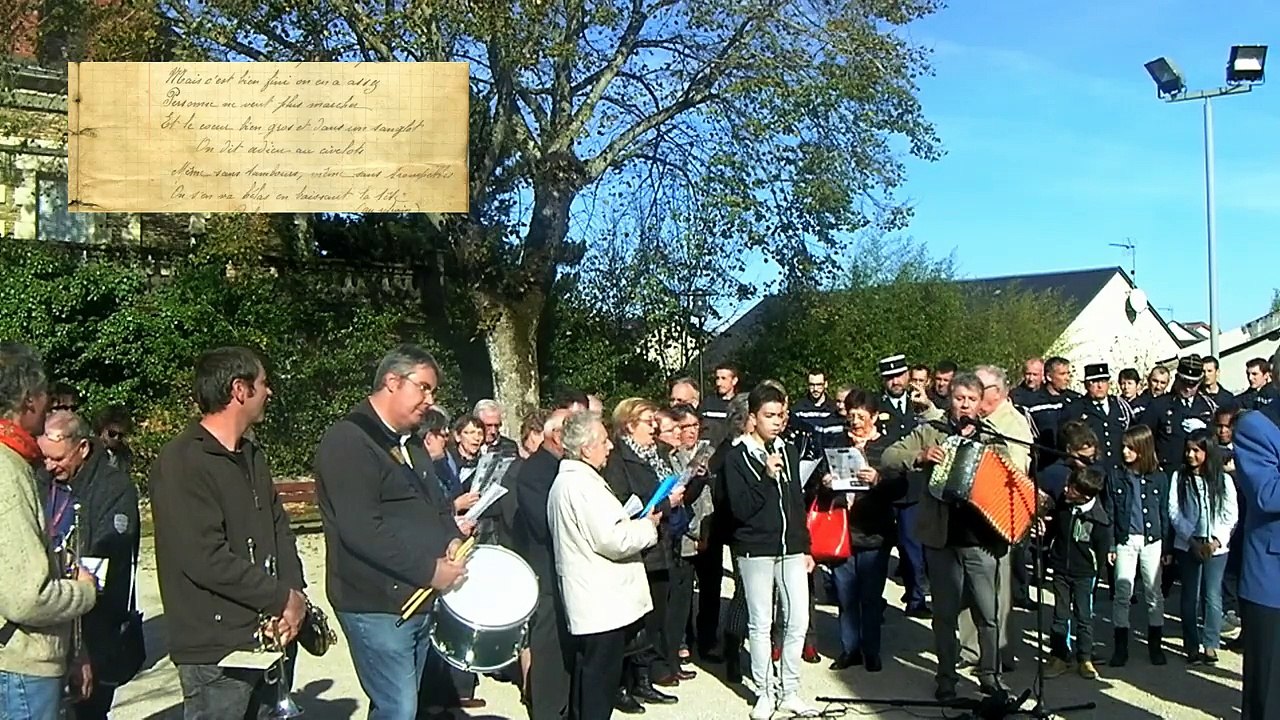 La chanson de Craonne. Echo des 100 vallées et Copains d'accord's à Naucelle