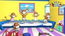 Five Little Monkeys Jumping On The Bed - Children's Song⁄Nursery Rhyme for Babies, Toddlers & Kids.