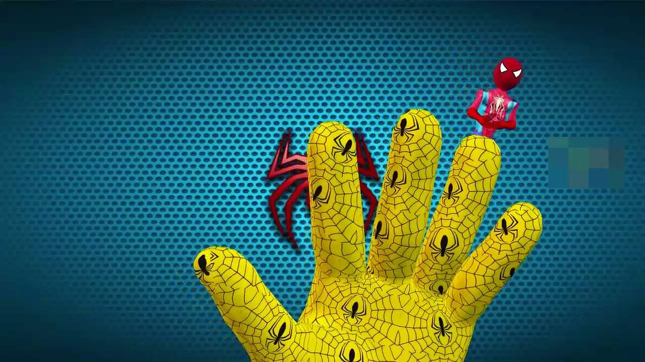 Finger Family Rhymes Spiderman Cartoon 3D Animation _ Finger Family Nursery Rhymes for Babies