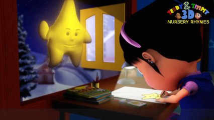 Twinkle Twinkle Little Star with Lyrics - English Nursery Rhymes for Babies, Kids and Children.