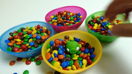 Spongebob M&M's Surprise Toys Hide & Seek - Angry Birds, Frozen Olaf, Filly & Peppa Pig Toys
