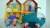 pig Pig George da Familia Peppa Pig Fazendo Submarino Para conhecer fundo Do Mar!!! Em Portugue