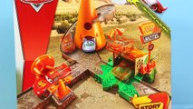 Disney Cars Cozy Cone Spiral Rampway Story Sets Toy Review with Lightning McQueen and Mack