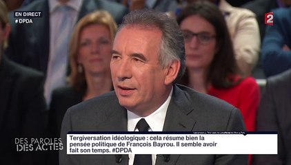 Bayrou a senti dès "la première seconde" que Hollande allait vers "de grandes difficultés"