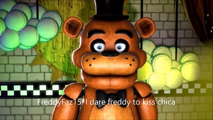 [FNAF SFM] We dare Freddy to kiss Chica! (FNAF Dare)