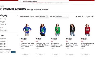 Target customers seeing red over 'Obsessive Christmas Disorder' sweater