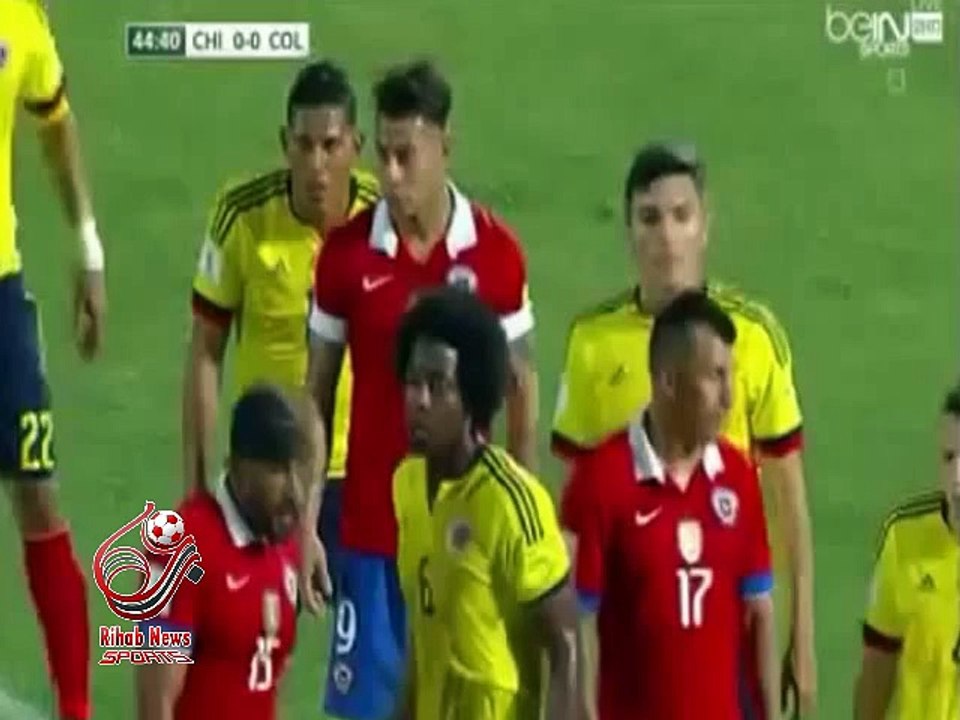 اهداف مباراة ( تشيلي 1-1 كولومبيا ) تصفيات كأس العالم: أمريكا الجنوبية (2015 - 2018)