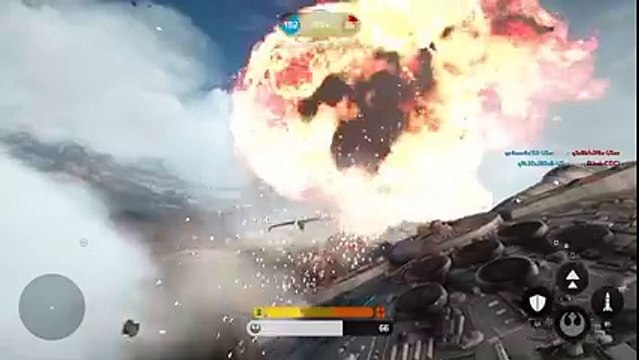 Millenium Falcon vs Imperial Tie Fighters - Awesome Game Clips