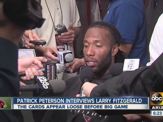 Larry Fitzgerald talking trash?