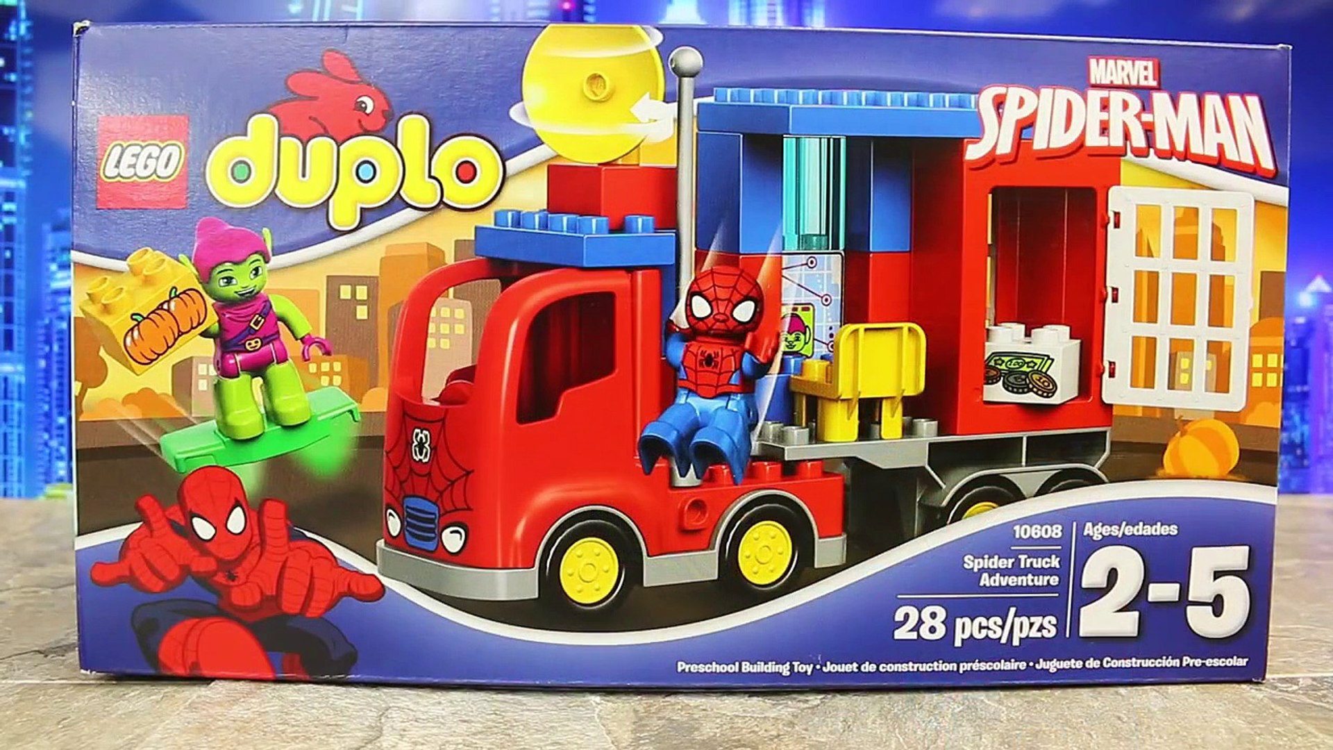 Duplo Lego Spiderman NEW Spider Truck Adventure Legos Review Batman and Superman Stop Wond