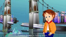 3D Nursery Rhymes For Kids | London Bridge Is Falling Down | Popular Children English poem