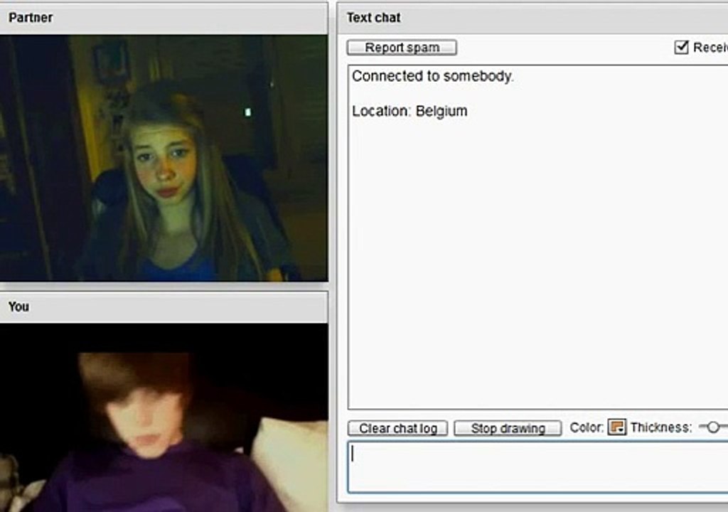 Justin Bieber on Chatroulette 5