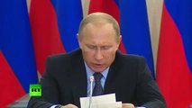 6 10 15 Путин призвал работать с еще большеи отдачеи и напряжением