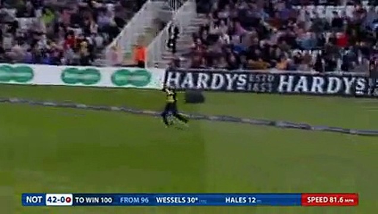 Alex Hales hits six sixes