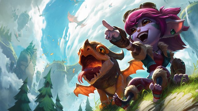 LOL PBE 11/12/2015: Dragon Trainer Tristana Login Screen