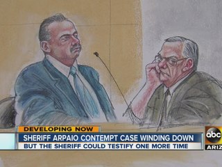 Arpaio contempt case winding down