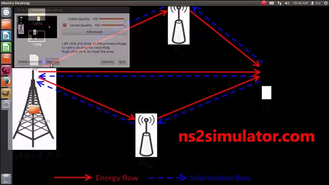 Sustainable wireless network using ns2 simulation Projects