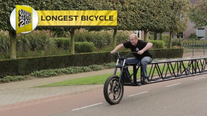 This is the longest Bicycle in the World with over 35 meters!