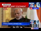 Modi In The UK: PM Modi & David Cameron Joint Statement At The Guildhall