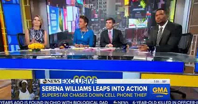 Serena Williams Chases down Cell Phone Thief RAW VIDEO Serena Williams Cell Phone
