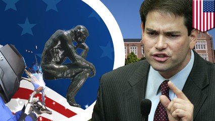 Rubio's claim about welders and blue-collar work has elite media defending philosophy degrees