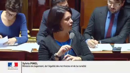 Extension du prêt à taux zéro : Sylvia Pinel répond à une question au Gouvernement