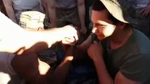 US Marine humiliated by Spanish soldier at Arm Wrestling