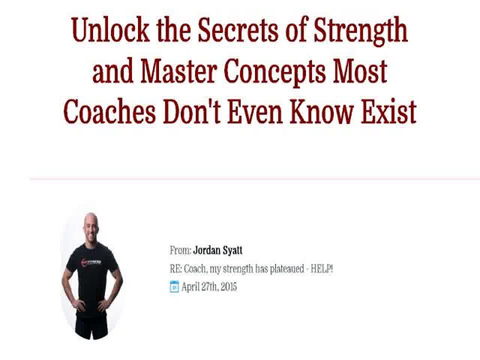 The Maximum Strength Squat, Overhead Press, Deadlift Seminar