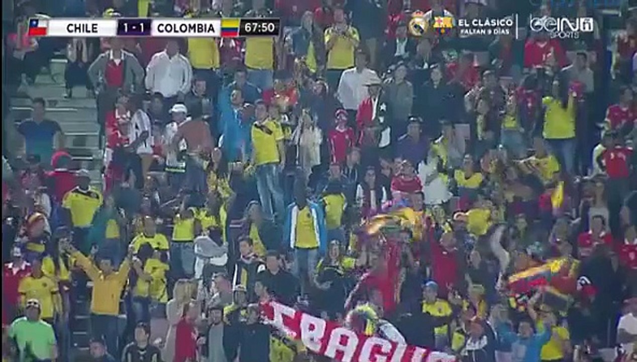 Rodriguez GOAL (1_1)  Chile vs Colombia