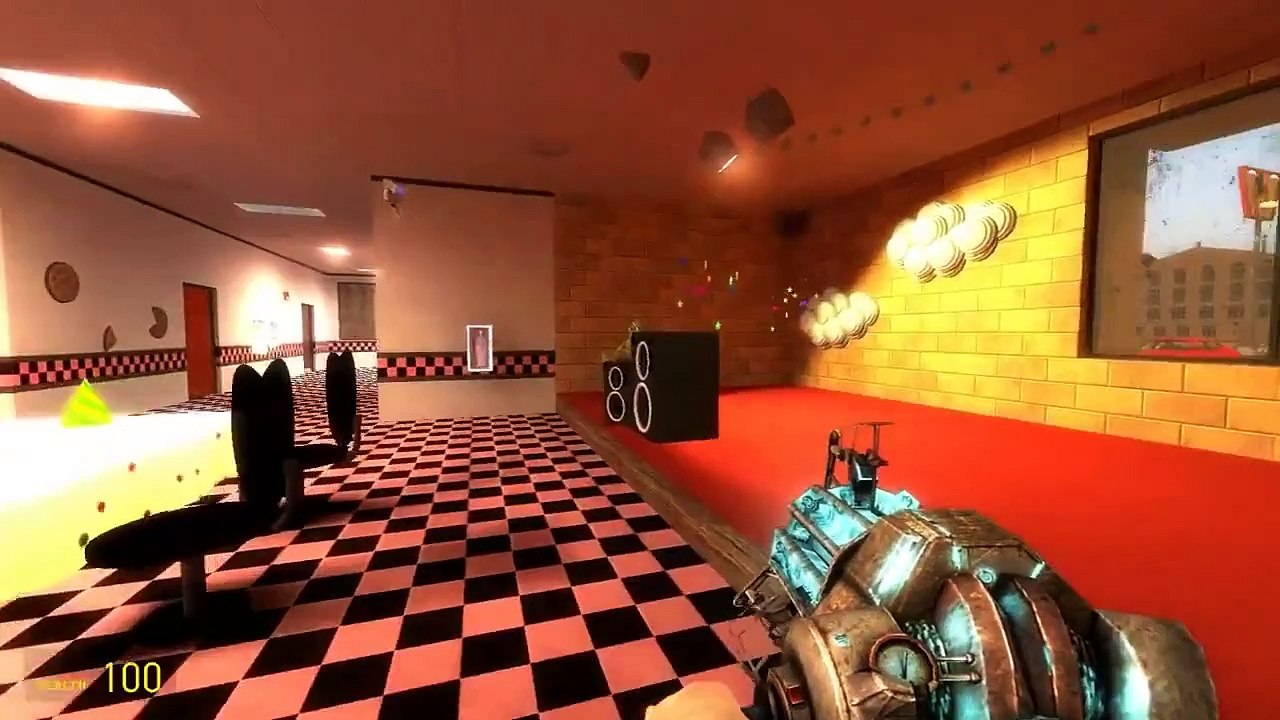 FNAF Gmod || NIGHTMARE ANIMATRONICS || FNAF 4 game mod (Sandbox Fun)