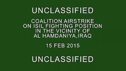 Airstrike on ISIS Fighting Position Al Hamadaniya, Iraq