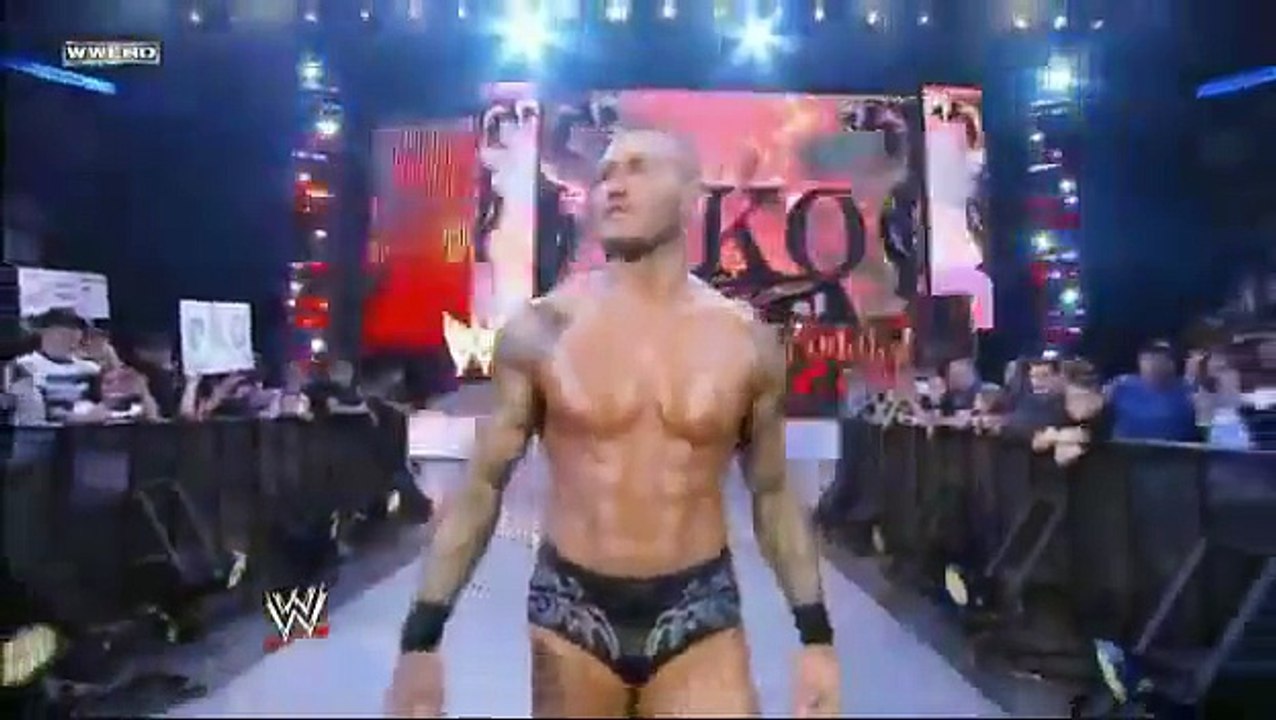 WWE Smackdown 12/30/11 Randy Orton vs Wade Barret Falls Count Anywhere Match (HQ)