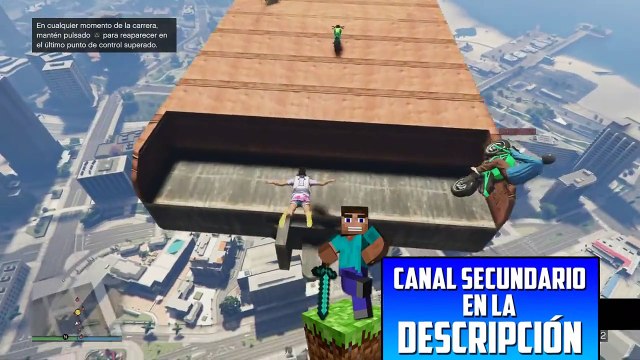 EL REY DE LAS MOTOS - Gameplay GTA 5 Online Funny Moments (Carrera GTA V PS4)