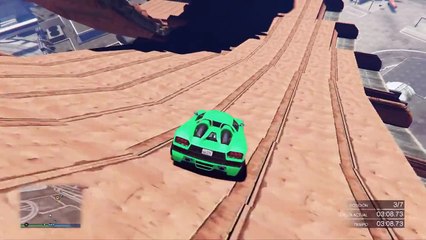 CUADRUPLE LOOP!! INCREIBLE!! - Gameplay GTA 5 Online Funny Moments (Carrera GTA V PS4)